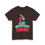 Microscope Squad Microscope Biology T-Shirt - Dark Chocolate