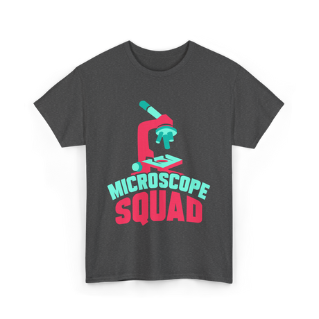 Microscope Squad Microscope Biology T-Shirt - Dark Heather