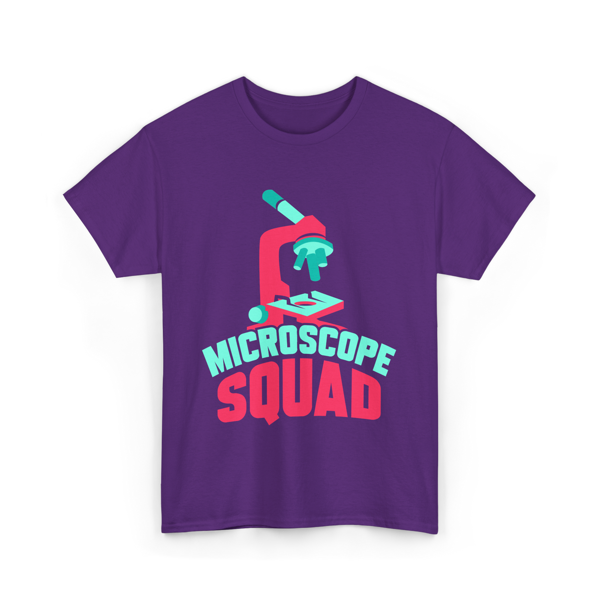 Microscope Squad Microscope Biology T-Shirt - Purple