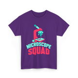 Microscope Squad Microscope Biology T-Shirt - Purple