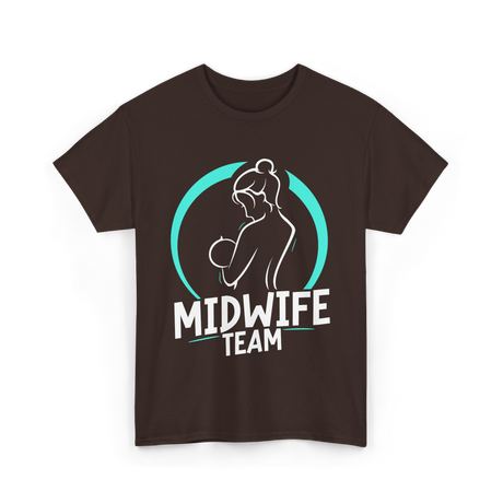 Midwife Team Midwifery Care T-Shirt - Dark Chocolate