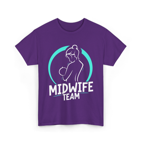 Midwife Team Midwifery Care T-Shirt - Purple