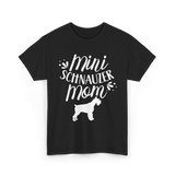 Mini Schnauzer Mom Schnauzers Pet T-Shirt - Black