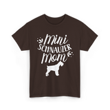 Mini Schnauzer Mom Schnauzers Pet T-Shirt - Dark Chocolate