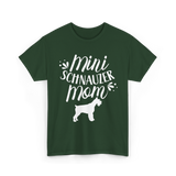 Mini Schnauzer Mom Schnauzers Pet T-Shirt - Forest Green