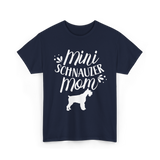 Mini Schnauzer Mom Schnauzers Pet T-Shirt - Navy