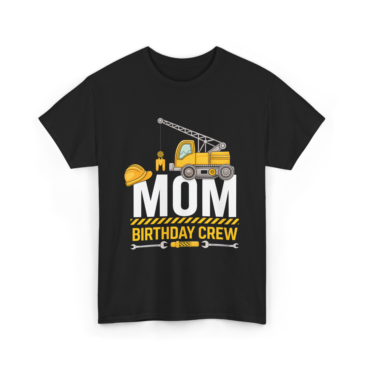 Mom Birthday Crew T-Shirt - Black