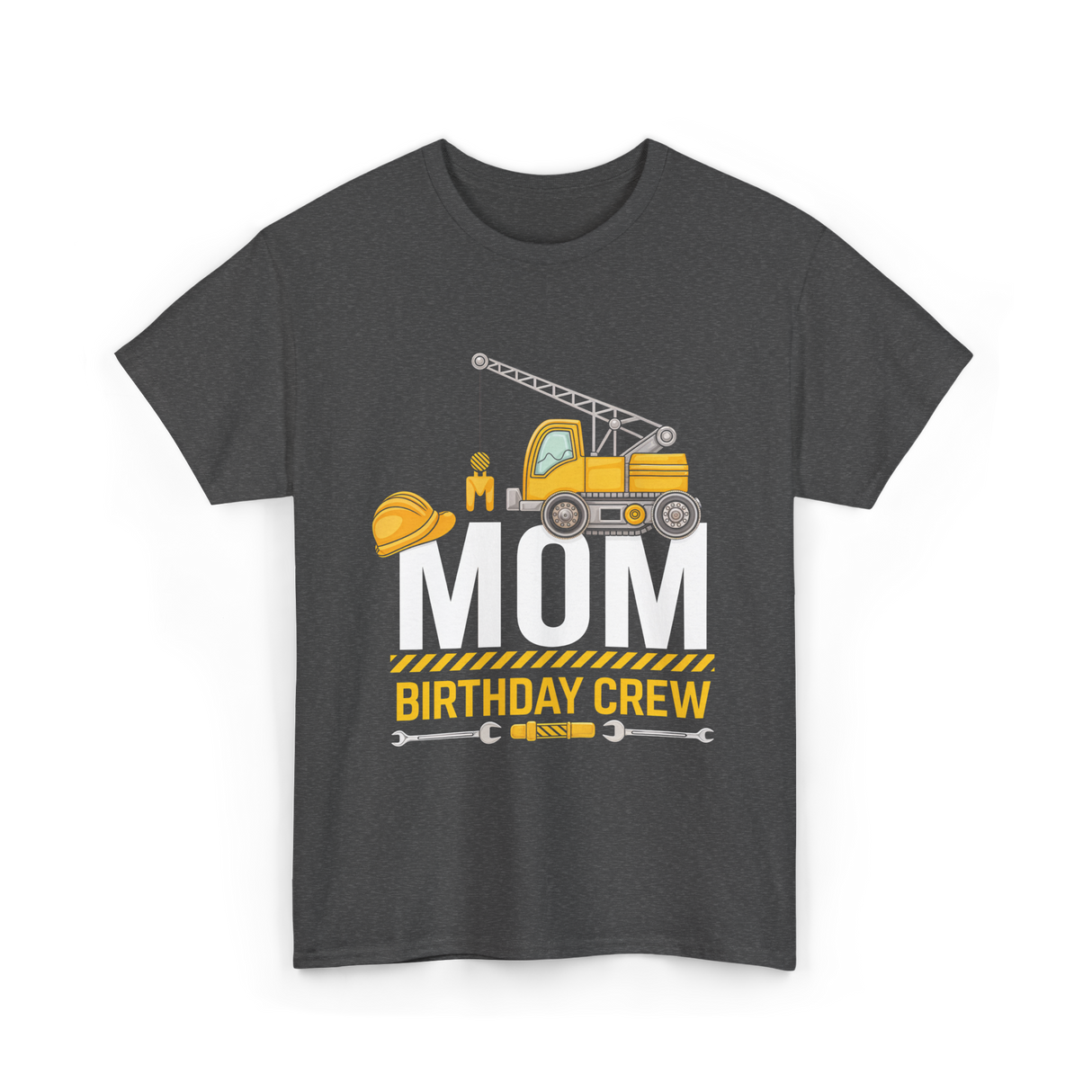 Mom Birthday Crew T-Shirt - Dark Heather