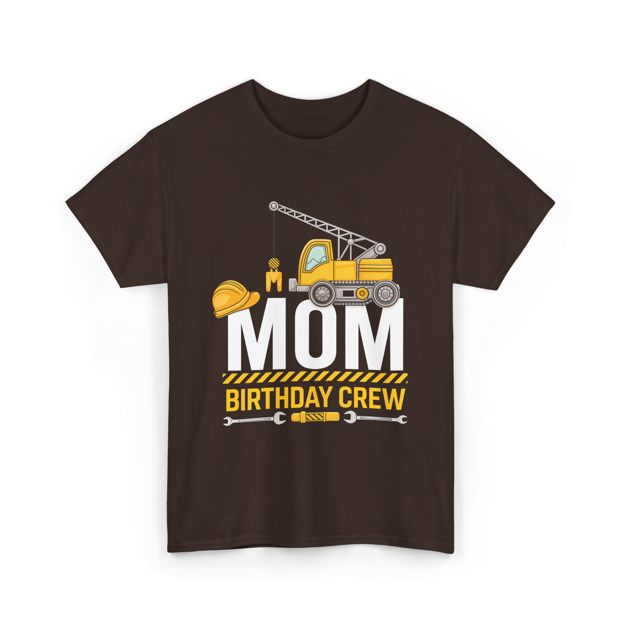 Mom Birthday Crew T-Shirt - Dark Chocolate