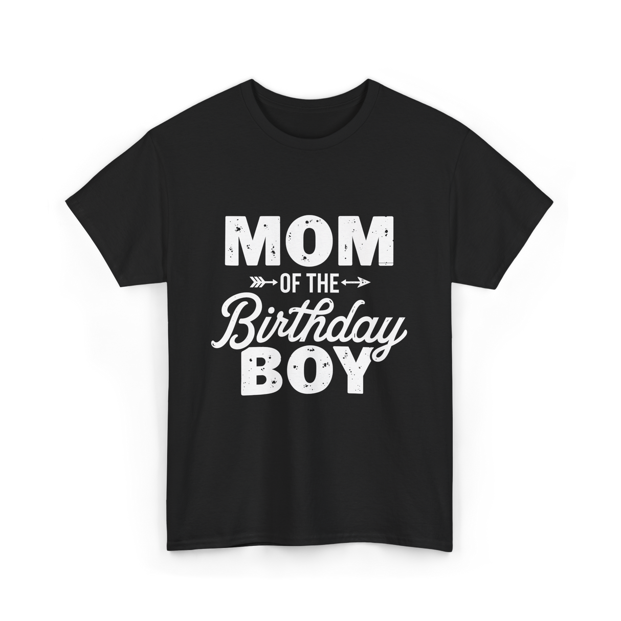 Mom of the Birthday Boy Mom T-Shirt - Black