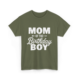 Mom of the Birthday Boy Mom T-Shirt - Military Green