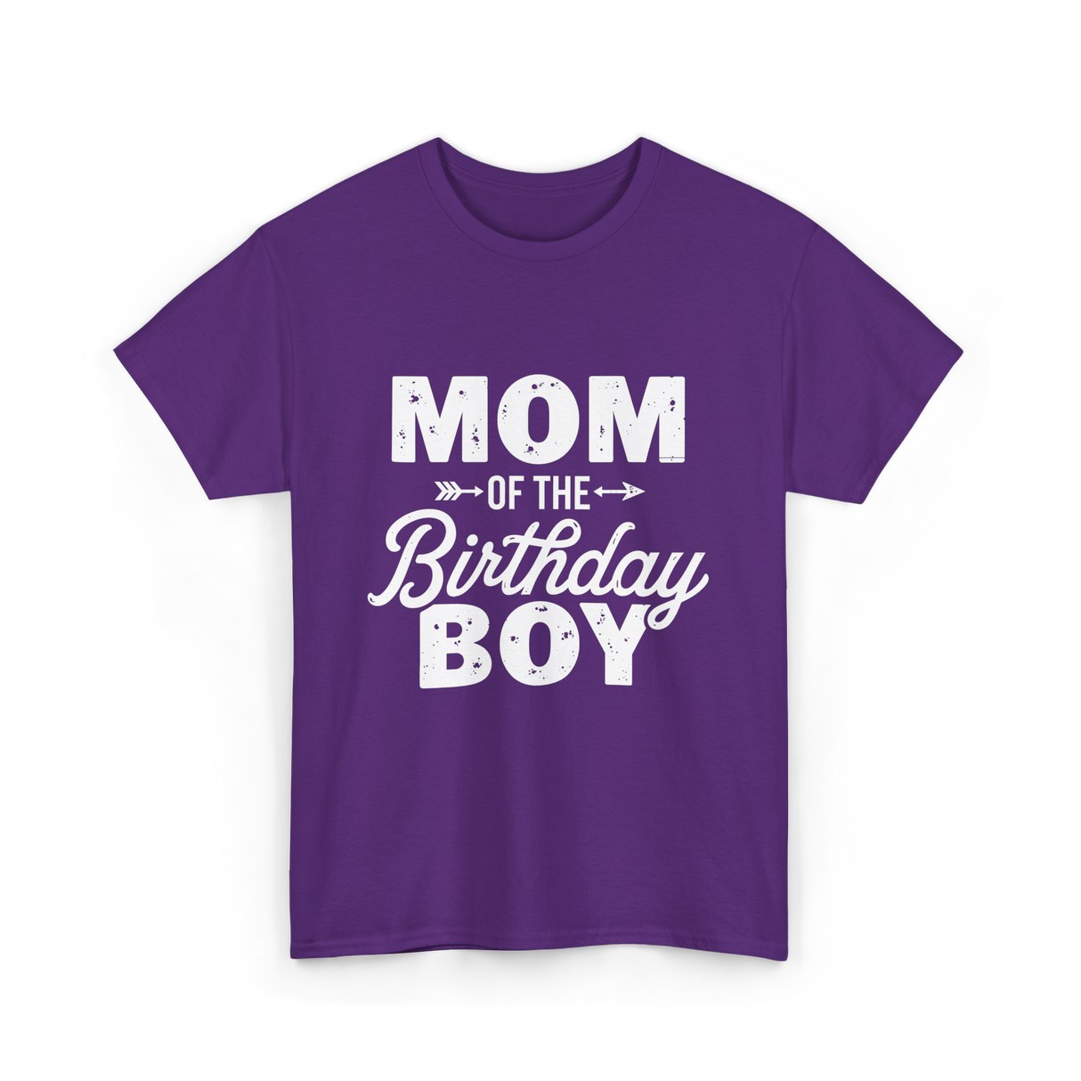 Mom of the Birthday Boy Mom T-Shirt - Purple