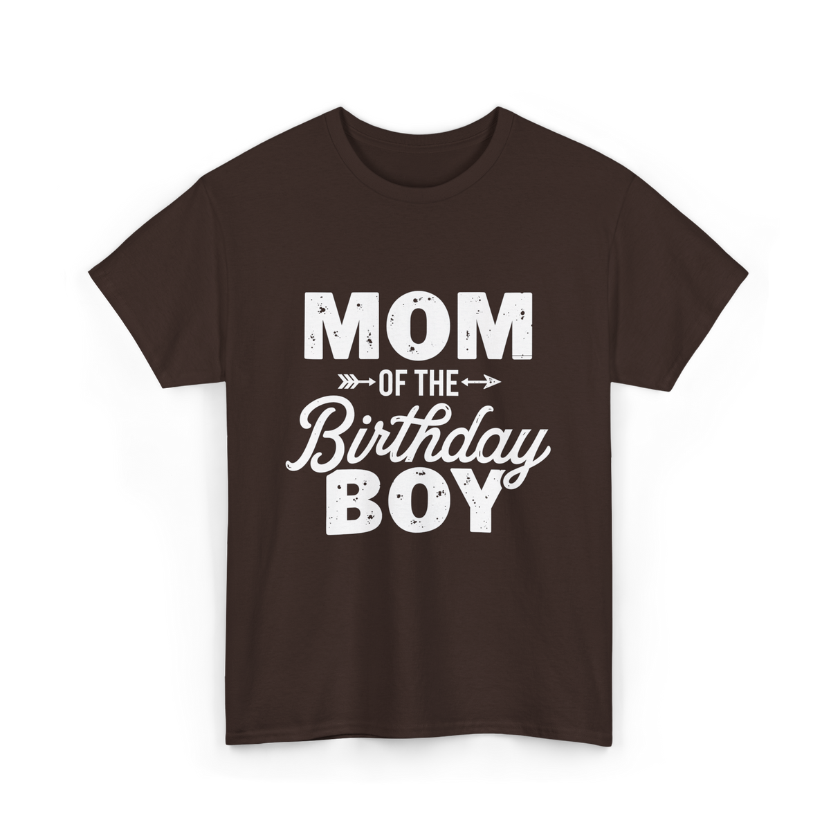 Mom of the Birthday Boy Mom T-Shirt - Dark Chocolate