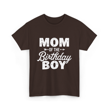 Mom of the Birthday Boy Mom T-Shirt - Dark Chocolate