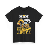 Mom Of The Birthday Boy Party T-Shirt - Black