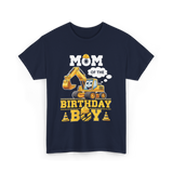 Mom Of The Birthday Boy Party T-Shirt - Navy