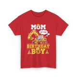 Mom Of The Birthday Boy Party T-Shirt - Red