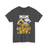 Mom Of The Birthday Boy Party T-Shirt - Dark Heather
