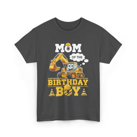 Mom Of The Birthday Boy Party T-Shirt - Dark Heather