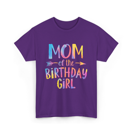 Mom of the Birthday Girl Birthday T-Shirt - Purple