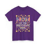 Mom of the Birthday Girl Celebration T-Shirt - Purple