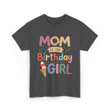 Mom of the Birthday Girl Celebration T-Shirt - Dark Heather