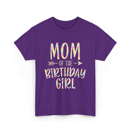 Mom of the Birthday Girl Celebration T-Shirt - Purple