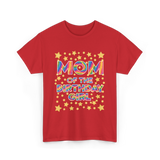 Mom of the Birthday Girl Celebration T-Shirt - Red