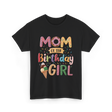 Mom of the Birthday Girl Ice Cream T-Shirt - Black