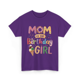 Mom of the Birthday Girl Ice Cream T-Shirt - Purple