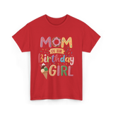 Mom of the Birthday Girl Ice Cream T-Shirt - Red