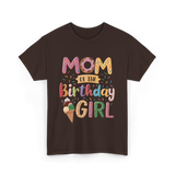 Mom of the Birthday Girl Ice Cream T-Shirt - Dark Chocolate