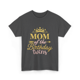 Mom of the Birthday Twins Celebration T-Shirt - Dark Heather