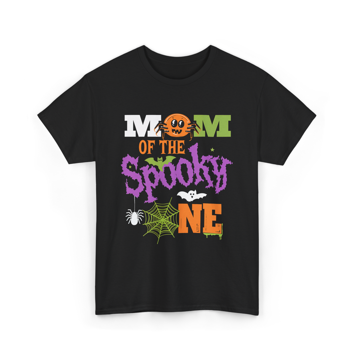 Mom of the Spooky One Halloween T-Shirt - Black