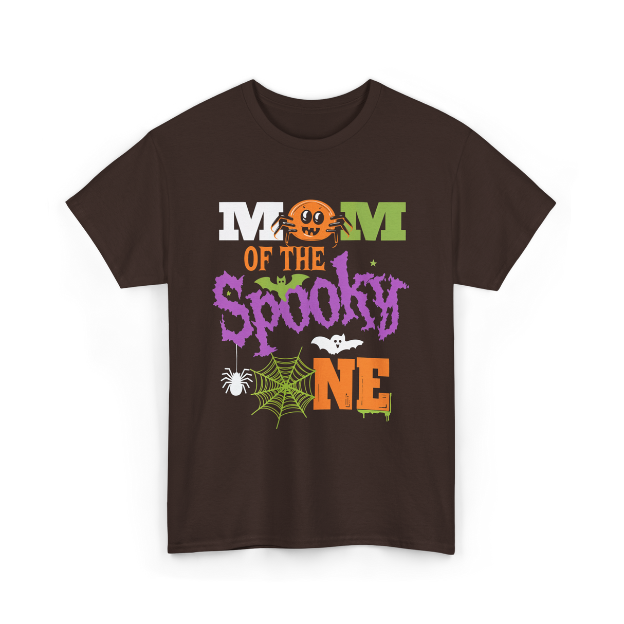 Mom of the Spooky One Halloween T-Shirt - Dark Chocolate