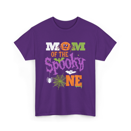 Mom of the Spooky One Halloween T-Shirt - Purple