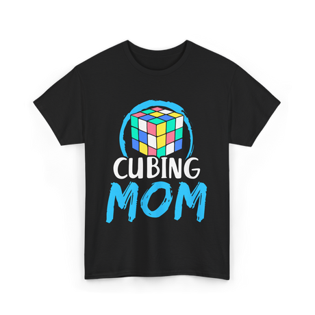 Mom Rubik's Cube Cubing T-Shirt - Black