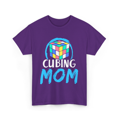 Mom Rubik's Cube Cubing T-Shirt - Purple