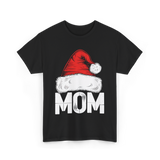 Mom Santa Christmas Holiday T-Shirt - Black