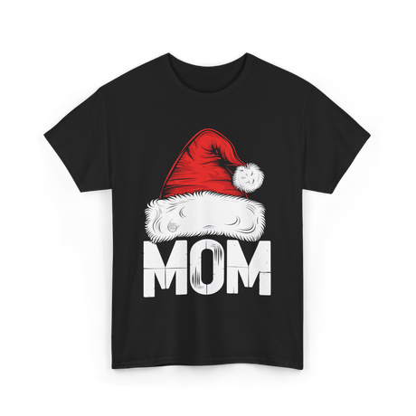 Mom Santa Christmas Holiday T-Shirt - Black