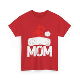 Mom Santa Christmas Holiday T-Shirt - Red