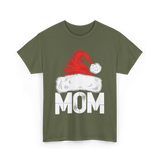 Mom Santa Christmas Holiday T-Shirt - Military Green