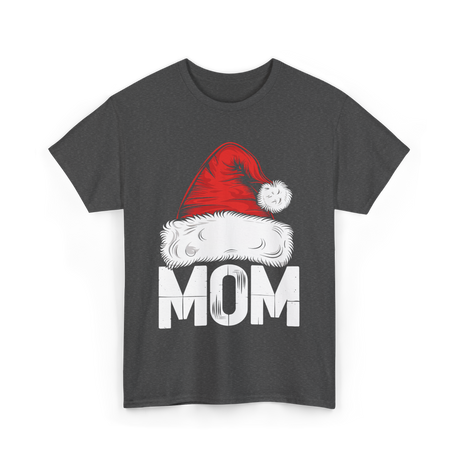 Mom Santa Christmas Holiday T-Shirt - Dark Heather