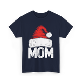 Mom Santa Christmas Holiday T-Shirt - Navy