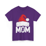 Mom Santa Christmas Holiday T-Shirt - Purple