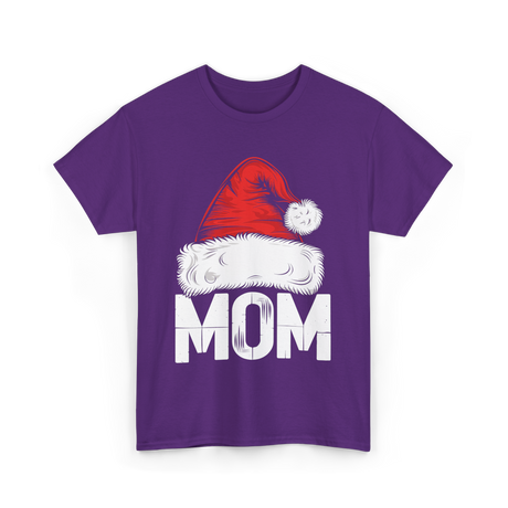 Mom Santa Christmas Holiday T-Shirt - Purple