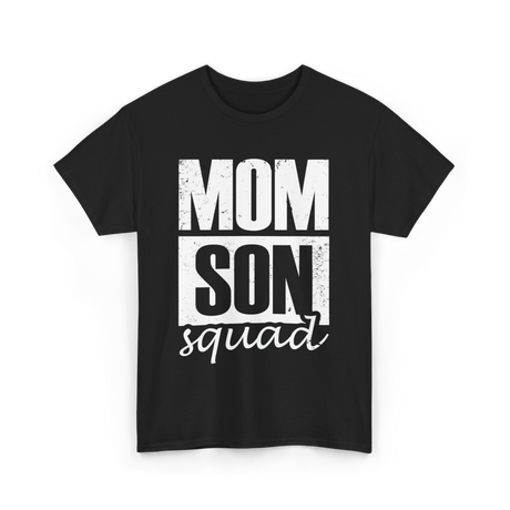 Mom Son Squad Mom T-Shirt - Black