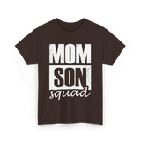 Mom Son Squad Mom T-Shirt - Dark Chocolate