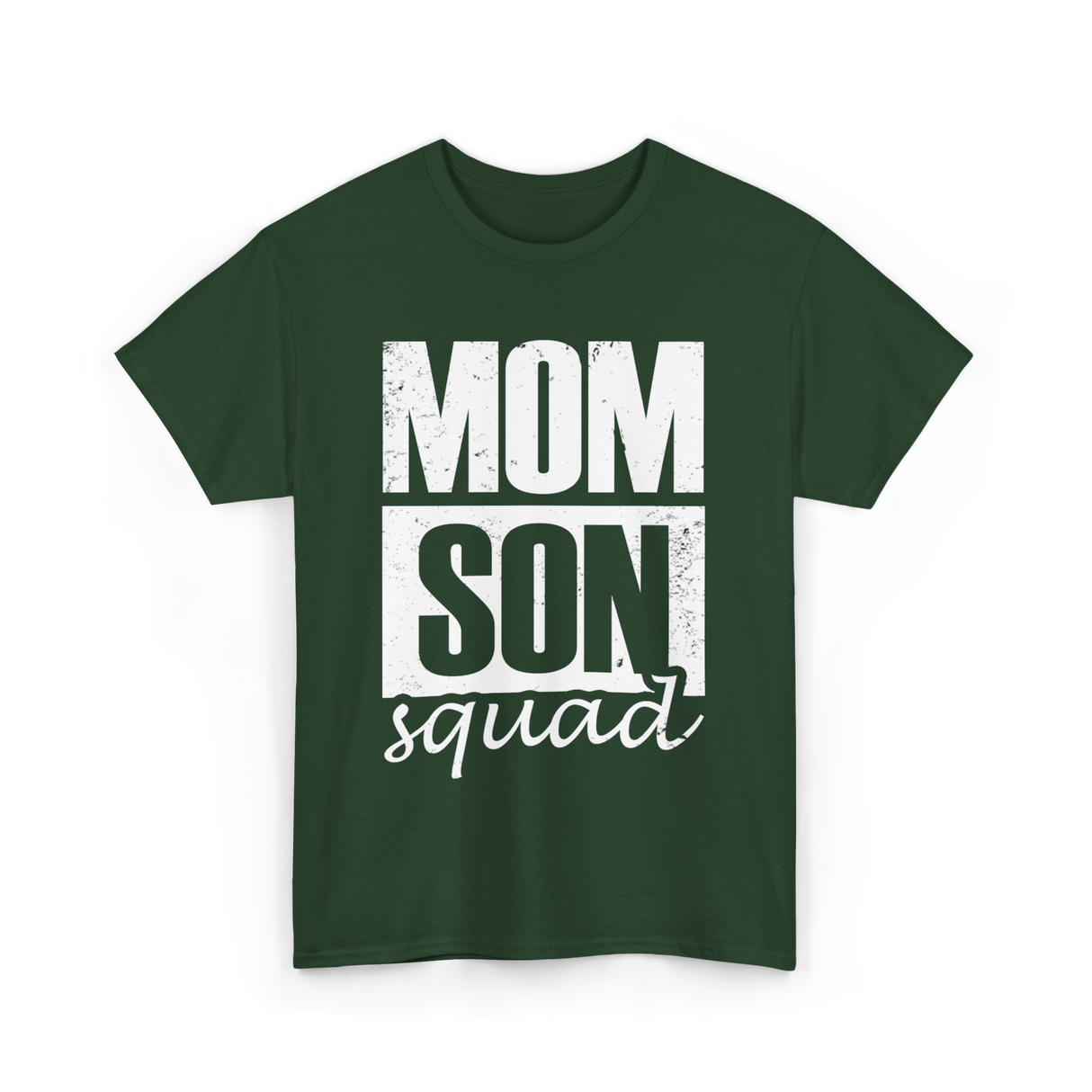 Mom Son Squad Mom T-Shirt - Forest Green