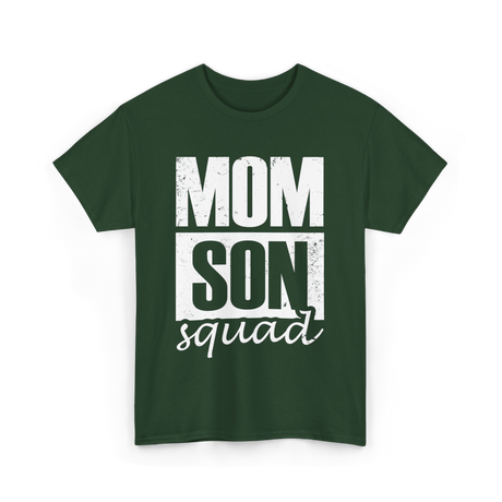 Mom Son Squad Mom T-Shirt - Forest Green